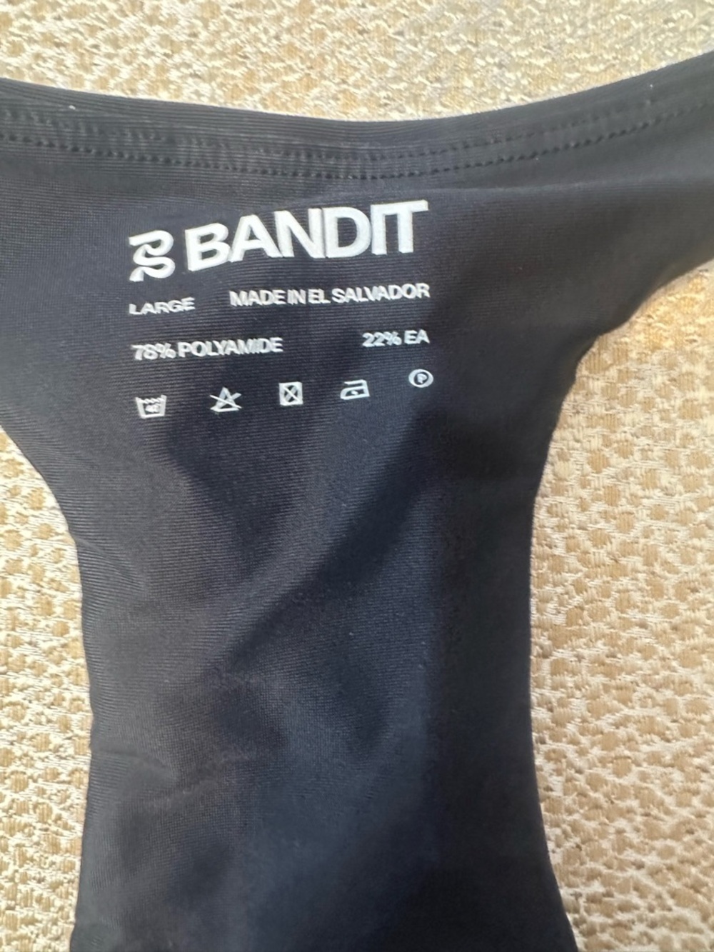 Bandit Women's Black Racerback Sports Bra - Picture 2 of 3